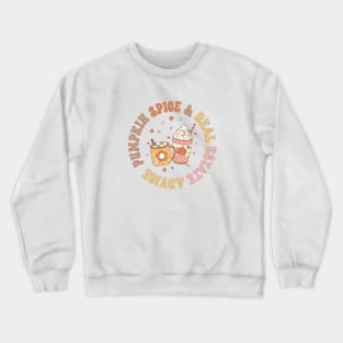 Real Estate Halloween Pumpkin Spice And Real Estate Advice Crewneck Sweatshirt